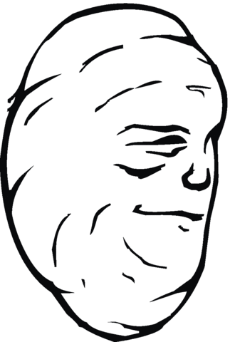 Potato Face Coloring Page